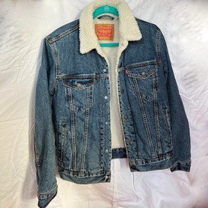 Levi’s Denim Sherpa Jacket Sz Small